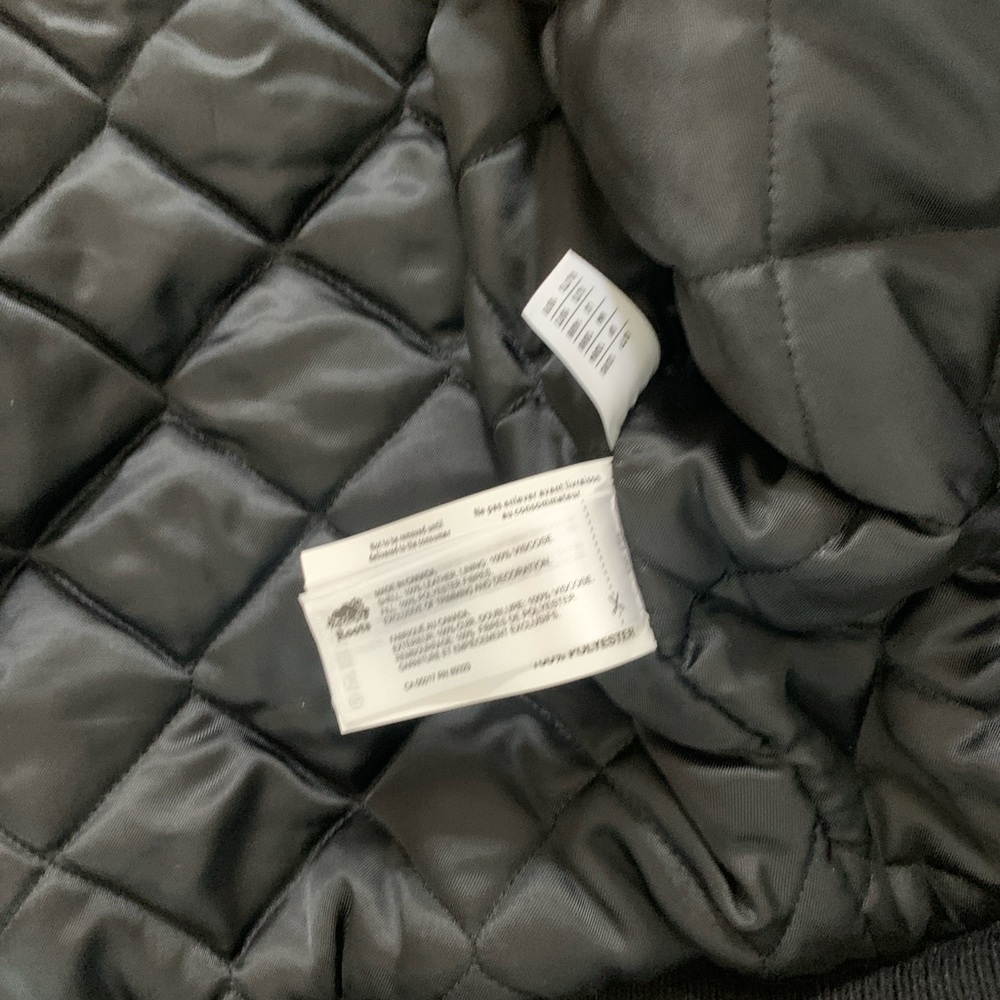 Roots Canada Leather Kids Aviator Jacket with Sherpa Collar XL - Picture 8 of 15